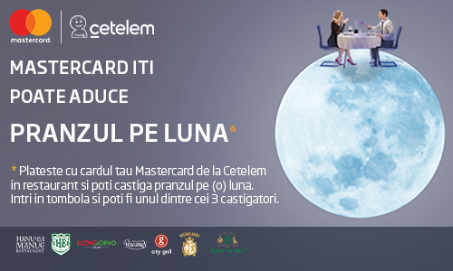 Mastercard Cetelem iti aduce premii de la City Grill