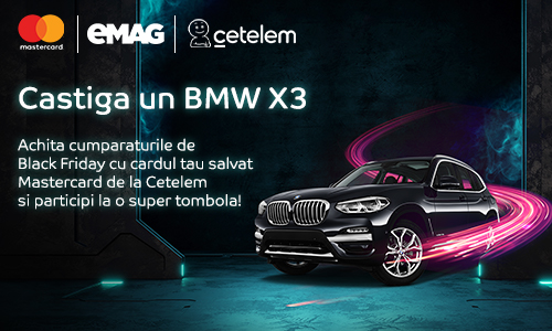 Cardul Mastercard Cetelem iti aduce un BMW X3 plug-in hybrid