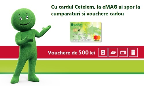 Promotie Cetelem card de credit cumparaturi eMAG
