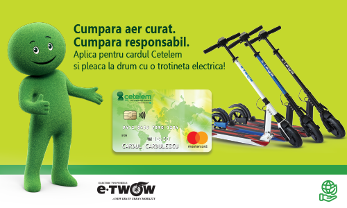 Trotineta E-Twow cu card de credit Cetelem